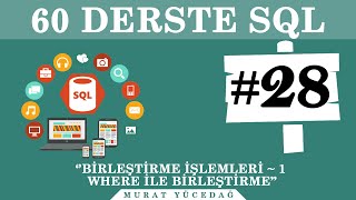 SQL Ders 28 Birleştirme İşlemleri  1 Where ile Birleştirme [upl. by Khai]