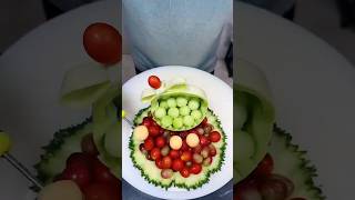 Learn How to Melon🍈 and Cucumber🥒 Make Carving cutting designFruit CuttingEasy Vagetable Carving [upl. by Nylasej]