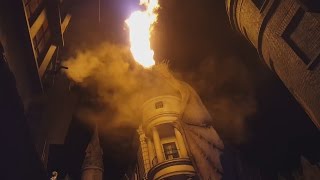 Diagon Alley Dragon Fire Gringotts Wizarding World Harry Potter Universal Studios Orlando [upl. by Guerin]