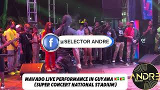 MAVADO FULL LIVE PERFORMANCE IN GUYANA 2024 [upl. by Brooking]