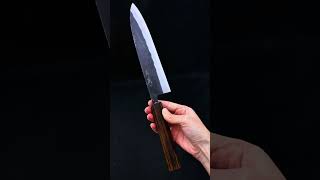 Japanese Kitchen Knife Kurouchi Finish [upl. by Iclehc407]