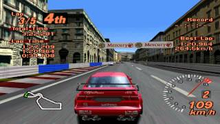 Gran Turismo 2  Rome City Course  Alfa romeo 155 Touring Car  ePSXe 180 [upl. by Tama]