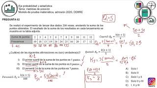 Pregunta modelo medidas de posición P62 M2020 [upl. by Zurc408]