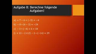 Mathe Übungsaufgaben  rationale Zahlen  Teil 2 [upl. by Lorens]