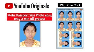 Create Passport size Photo in adobe Photoshop 70 [upl. by Nrubua]