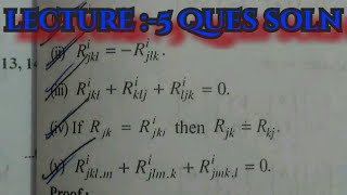 Tensor analysis unit 4 lec 5 curvature tensor based question 👍👍👍 by Shivam dubey [upl. by Vallonia]