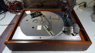 BANDEJA GIRADISCOS TORNAMESA TURNTABLE LENCO B55 SWITZERLAND 1973 RESTAURACION P1 [upl. by Oirasor323]