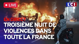 Troisième nuit de violences partout en France  EN DIRECT [upl. by Candless]