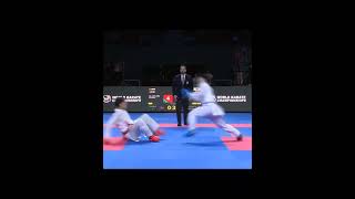 JAPAN VS JORDAN  Karate kumite 84 KG  WKf shorts karate kumite ziyagha martialarts wkf [upl. by Beekman774]