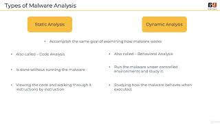 014 Types of Malware Analysis  Learn the ABC of Malware Analysis [upl. by Elfont]