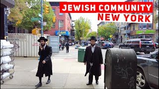 Hasidic Jewish Community  South Williamsburg New York City  Walking Tour 4K [upl. by Enajiram]