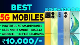 Top 5 Powerful 5G Smartphones Under 10000 in 2024  BGMI Gaming Phones  Best 5g Phone Under 10000 [upl. by Weidar305]