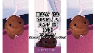 How to make a ratmouse in DRESS TO IMPRESS VIP needed but can sneak into vip for some items [upl. by Nolubez700]