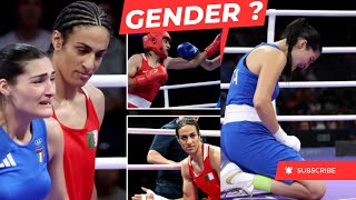 Algerian Boxer Imane Khelifs Controversial 46 Second Win at Paris Olympics against Angela Carini [upl. by Gratt301]