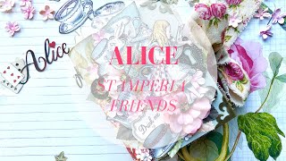 Alice Mini Album Stamperia Friends [upl. by Free]