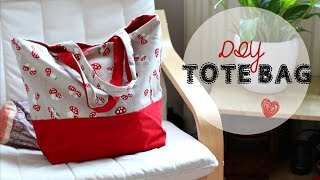 DIY Tote Bag  Beginners Sewing Tutorial [upl. by Reviere]