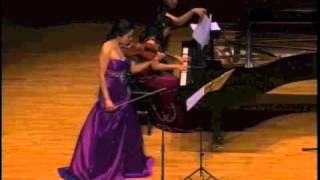 Cesar Franck violin sonata in A major4th mvtYeon Kyung Joos Recital [upl. by Noyad]