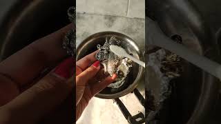 How to clean Oxidised jewellery 👍 shorts hack [upl. by Arvy11]