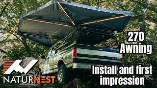 NaturNest 270 Awning Install and Review [upl. by Arodoet]