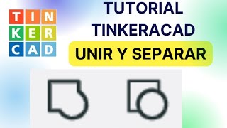 UNIR SEPARAR RECORTAR PIEZAS en TINKERCAD  DIseños Tinkercad [upl. by Mastic]