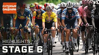 Critérium du Dauphiné 2024 Stage 6  EXTENDED HIGHLIGHTS  672024  Cycling on NBC Sports [upl. by Gnik]