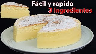 FANTASTICA Tarta de queso de 3 ingredientes Sin Chocolate ni harinas [upl. by Chenay]