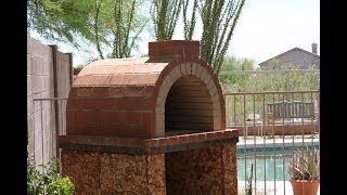 How to Build an Outdoor WoodFired Brick Pizza Oven • Click the Links for FREE Pizza Oven Plans [upl. by Anade]