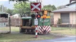 Sugarcane Locos at Gordonvale Mill North Queensland [upl. by Bollinger]