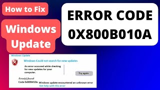 Windows update error code 0x800b010a in Windows 11  10 Fixed [upl. by Ecerahs]