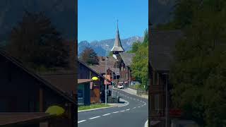 Erlenbach im Simmental switzerland roadtrip mountains nature church ddlj [upl. by Lilhak257]