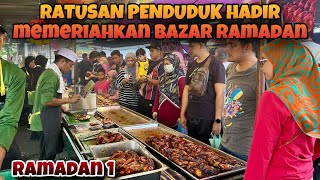 TERJAH‼️SUASANA MERIAH DI HARI PERTAMA PUASA DI BAZAR RAMADAN‼️BAZAR RAMADAN KAMUNTING 2024‼️ [upl. by Anairdna]