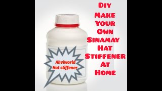 How to make hat stiffener DIY make your own stiffener at home Ahviworld [upl. by Esilrahc394]