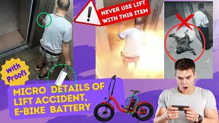 🔥 SHOCKING CCTV Footage EBike Battery Causes Lift Accident in China – Micro Details Explained 🔥 [upl. by Zoa]