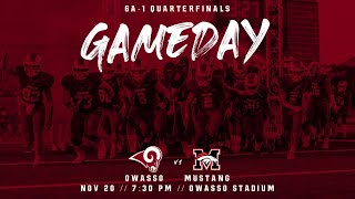 Owasso Playoff Football vs Mustang [upl. by Ax55]