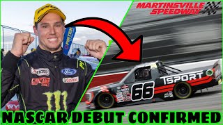 BREAKING NEWS Cam Waters to make NASCAR debut in Truck Series at Martinsville on April 5th [upl. by Eynttirb]