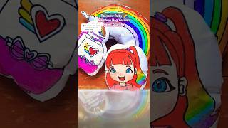 Rainbow Ruby🌈 Rainbow Bag Version Paper Squishy rainbowruby bag papersquishy diy trend shorts [upl. by Oeflein931]