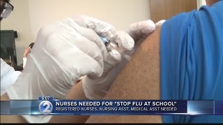 Nurses needed to staff Stop Flu at School vaccination clinics [upl. by Lucienne]