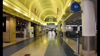 LAX underground tunnel  international tofrom domestic without security check from airside [upl. by Adihahs]