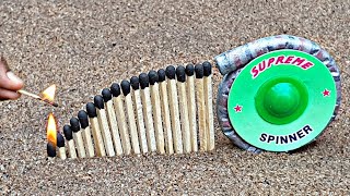 MATCHSTICK CHAIN REACTION AMAZING DIWALI FIREWORKS DOMINO IN INDIA [upl. by Leela331]