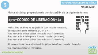 Liberar móvil Nokia 6085  Desbloquear celular Nokia 6085 [upl. by Eelam]