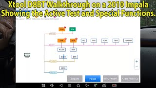 Xtool D8BT Active Test and Special Functions on a 2010 Impala 🧰🪛🔧🔨 [upl. by Davidson]