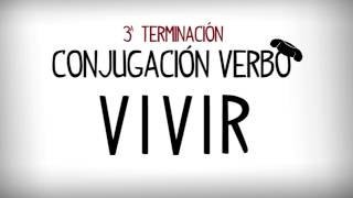 Conjugacion verbo vivir en español Aprender español [upl. by Radie]