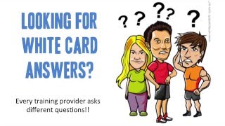 White Card Answers Lets See if We Can Help [upl. by Deana]