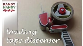 Packing tape dispenser How to load and use packing tape dispenser video [upl. by Cita]