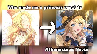 Who made me a princess react to Athanasia as Navia  11 Gacha club [upl. by Glenda88]