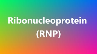 Ribonucleoprotein RNP  Medical Definition and Pronunciation [upl. by Ivar]