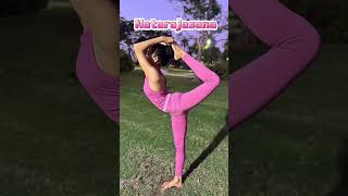 Natarajasana for strength balance and grace 🧘‍♀️💪✨ Natarajasana pink yoga yogawithprasanna [upl. by Jehiel235]