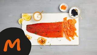 Saumon gravlax à la crème de raifort – Recette Migusto [upl. by Artened539]