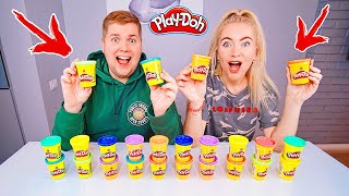 не выбирай ПЛЕЙ ДО СЛАЙМ ЧЕЛЛЕНДЖ 🤢 Лизун из случайных ингредиентов PLAY DOH Slime Challenge [upl. by Quennie]