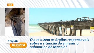 O que dizem os órgãos responsáveis sobre a situação do emissário submarino de Maceió [upl. by Shyamal50]